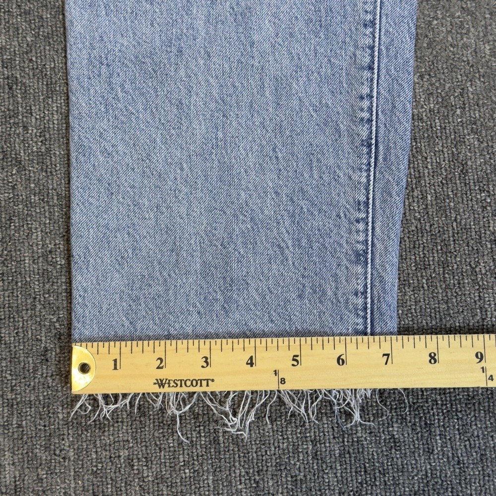 ABERCROMBIE & FITCH Pants Women's 27 Long Mom Jean Paperbag High Rise Denim Blue - Picture 8 of 11